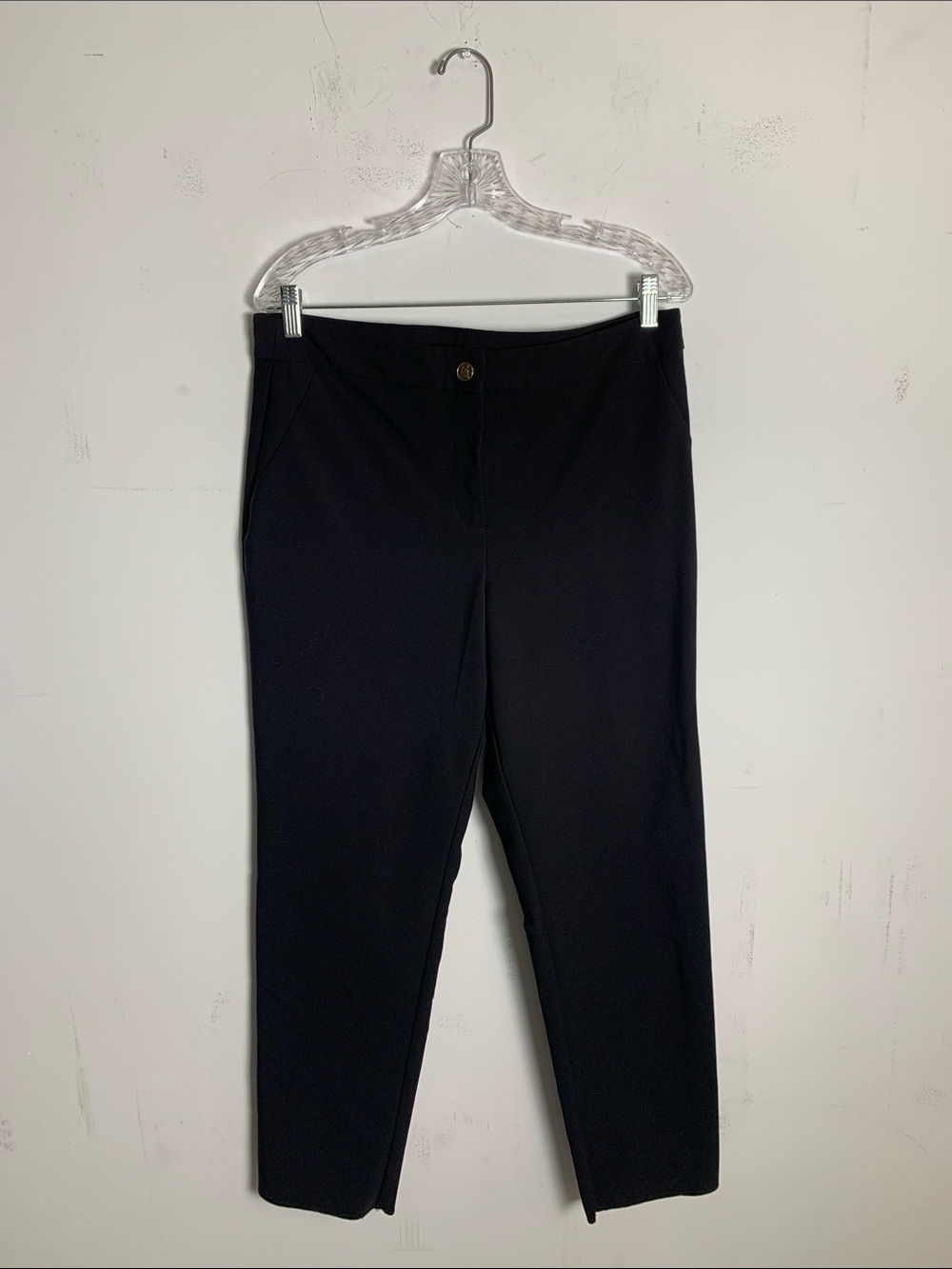 Michael Kors Black Pants with Gold Logo Tag